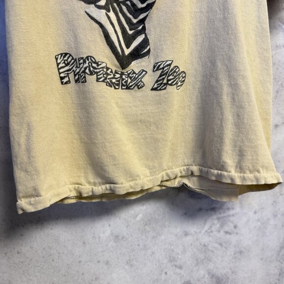Vintage 70s 80s Phoenix Zoo T Shirt Adult Small 15x17 Zebra Single Stitch USA - Picture 5 of 9